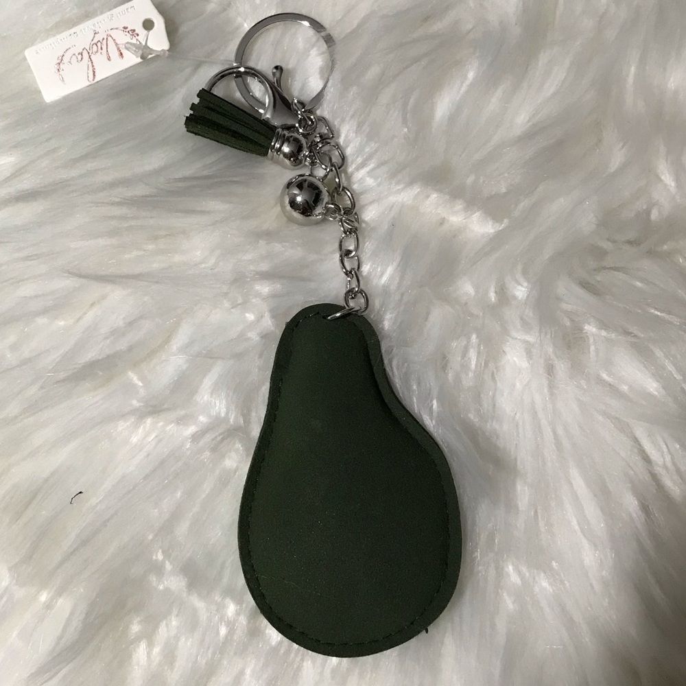 Avocado Rhinestone Keychain - Picture 4 of 4
